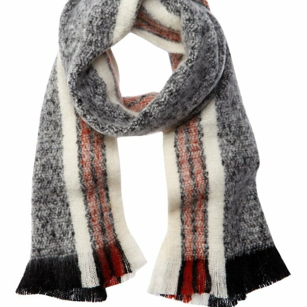 FREE PEOPLE Brushed Racer Stripe Blanket Scarf